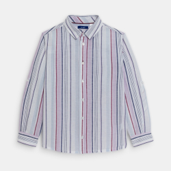 قميص مخطط باللون الأرجواني...